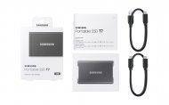 1 TB SSD Samsung Portable T7 Gen2 USB3.2  Titan grey